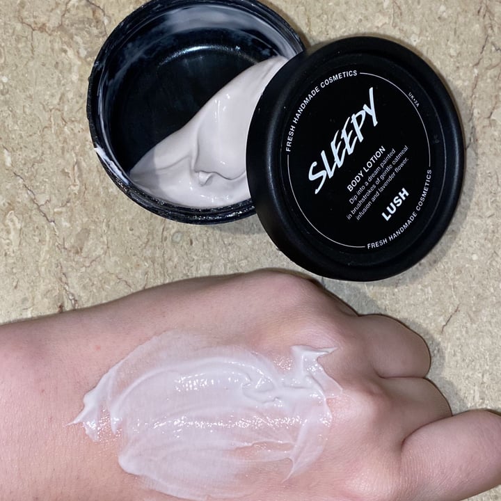 review photo of LUSH Fresh Handmade Cosmetics Sleepy Body Lotion shared by @aleles on 11 Jan 2022 - review