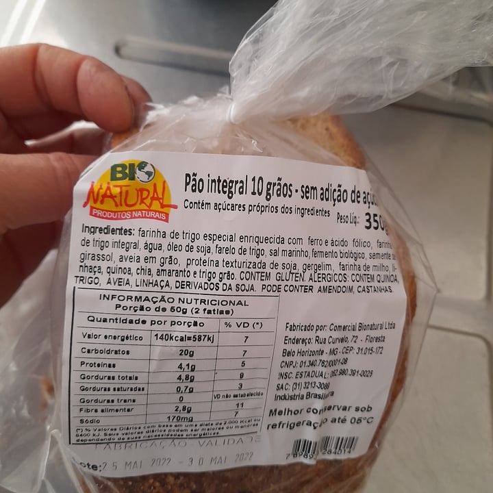 photo of bionatural Pão Integral BioNatural shared by @paulandre on  14 Jun 2022 - review