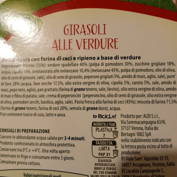 photo of Just Veg! (ALDI Italy) Girasoli alle verdure shared by @valeveg75 on  05 May 2022 - review