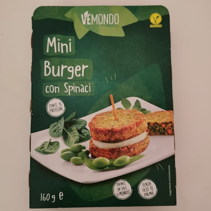 photo of Vemondo  mini burger Agli Spinaci shared by @aili59 on  15 Dec 2022 - review