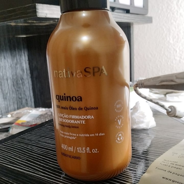 review photo of O Boticário Loção Firmadora Desodorante Quinoa Nativa Spa O Boticário shared by @brauzn on 23 May 2022 - review