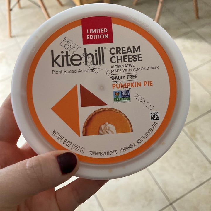 photo of Kite Hill Cream Cheese Alternative Pumpkin Pie shared by @ecrocker on  30 Sep 2021 - review