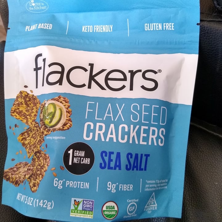 photo of Doctor in the kitchen Flackers Flax Seed Crackers Sea Salt shared by @ttippett27 on  01 Apr 2022 - review