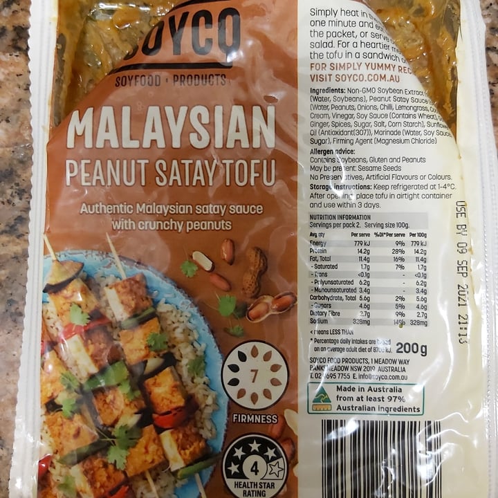 photo of Soyco Malaysian Peanut Satay Tofu shared by @lotuspond on  01 Jul 2021 - review