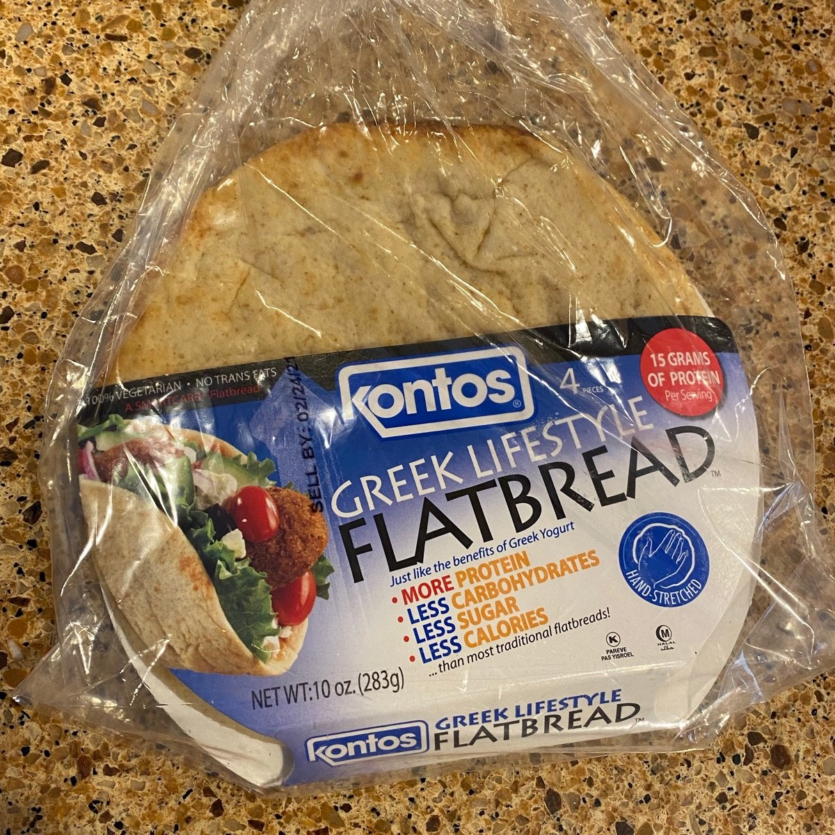 Greek Style Flatbread from Kontos - Vegan Product Reviews & Ratings
