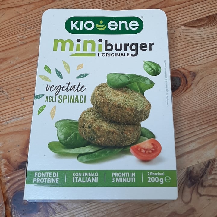 photo of Kioene Mini Burger Vegetale Agli Spinaci shared by @silviar2101 on  14 Apr 2022 - review