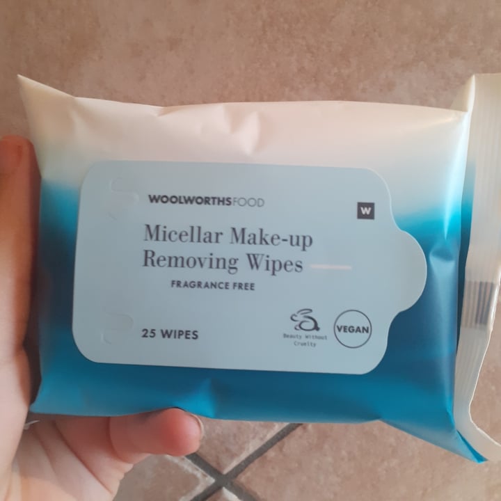 photo of Woolworths Micellar make up removing wipes shared by @plantbasedpisces on  29 Aug 2022 - review