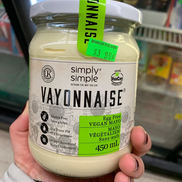 photo of Simply Simple Vayonnaise shared by @happyczechpea on  01 Nov 2021 - review