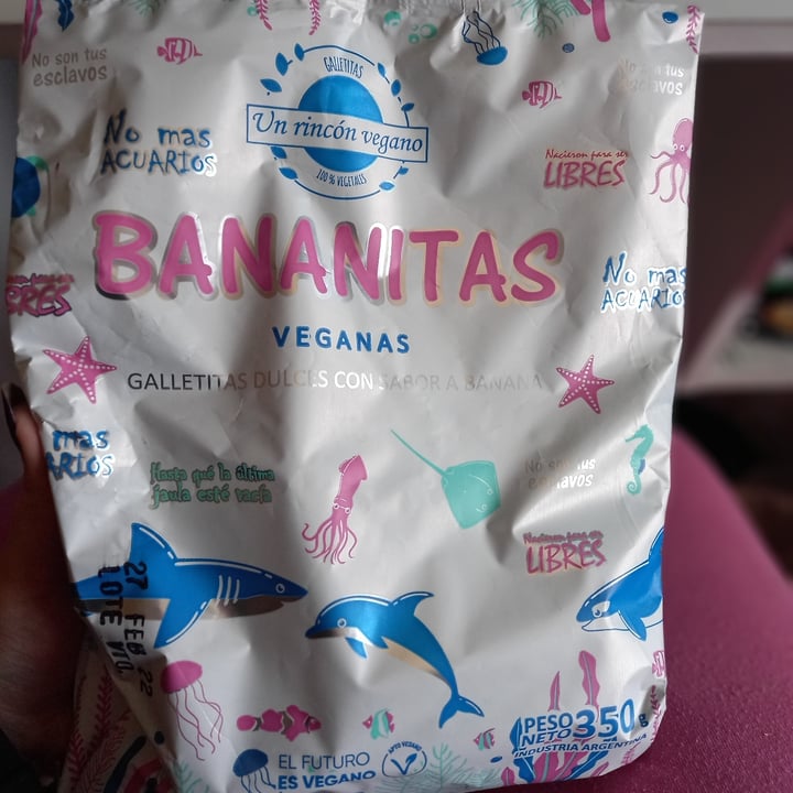 photo of Un Rincón Vegano Bananitas Galletitas Dulces con sabor a Banana shared by @lourdesvera on  24 Sep 2021 - review