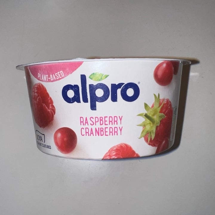review photo of Alpro Yogurt raspberry cranberry shared by @thatannoyingvegan on 24 Jul 2022 - review