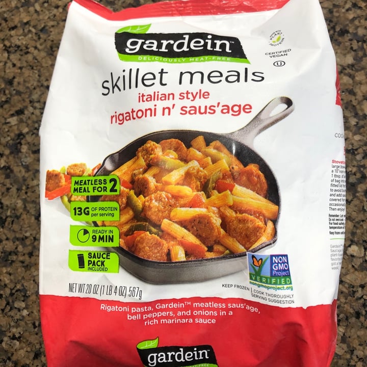 photo of Gardein Skillet Meals Italian Style Rigatoni n' Saus'age shared by @karenasp on  11 Apr 2021 - review