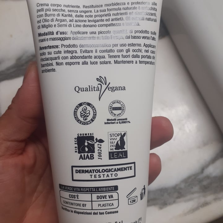 photo of La Verde Vita Crema corpo Argan e Karité shared by @tresy on  10 Oct 2022 - review