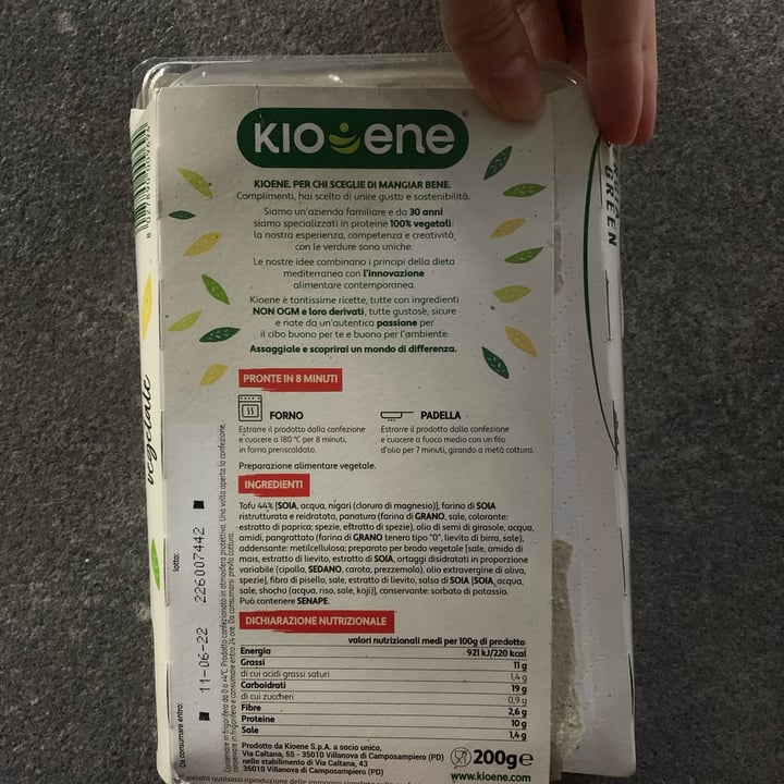 review photo of Kioene Cotoletta vegetale shared by @susannatuttapanna5 on 01 Jun 2022 - review
