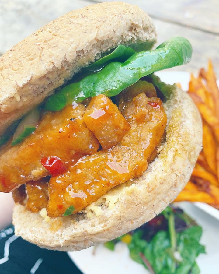 photo of Eat of Eden Wheat Meat burger with sweet potato fries shared by @ashmolko on  20 Aug 2019 - review