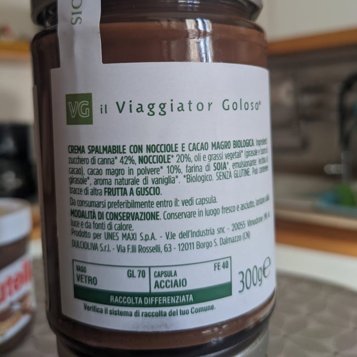 photo of Il Viaggiator Goloso Crema spalmabile alle nocciole shared by @jessicadevecchi on  30 Jun 2022 - review