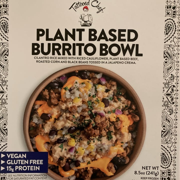 photo of Tattooed Chef Plant Based Burrito Bowl shared by @charityslade19 on  19 Dec 2021 - review