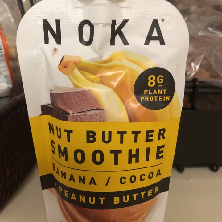 photo of Noka Nut butter smoothie banana and cocoa Protein shared by @veganrunnersocal on  03 Aug 2020 - review
