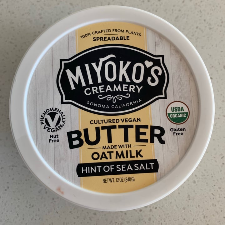 photo of Miyoko's Creamery Cultured Vegan Butter Made With Oat Milk Hint of Sea Salt shared by @racheliholstein on  17 Jul 2020 - review