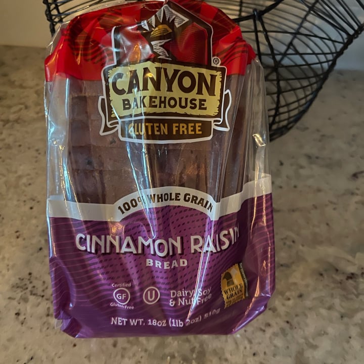 photo of Canyon Bakehouse Cinnamon Raisin GF Bread shared by @gatorash on  24 Aug 2021 - review