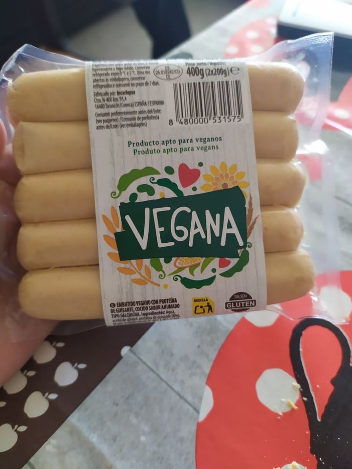 photo of Hacendado Salchichas Vegana shared by @julietadolche on  16 Jan 2020 - review