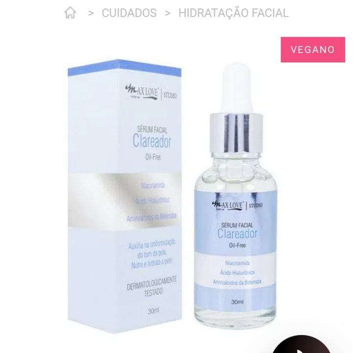 photo of Mais Vaidosa  Sérum Facial - Clareador Oil-free shared by @mircrates on  16 Sep 2021 - review