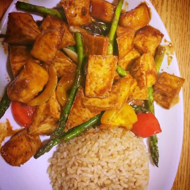 Photo du plat “Teryaki Tofu with Rice”