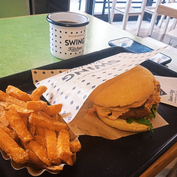 photo of Swing Kitchen Menú swing burger shared by @polpettavegana on  04 Sep 2022 - review