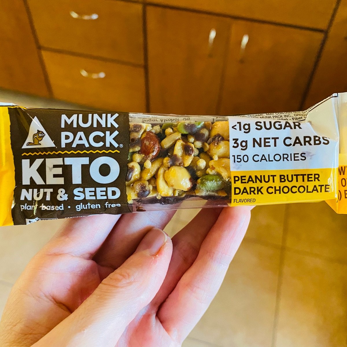 Munk Pack Keto Nut And Seed Bar Peanut Butter Dark Chocolate Reviews