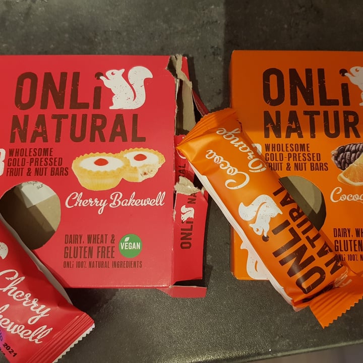 photo of Onli Natural Wholesome Cold Press Fruit and Nut Bars shared by @vegancybele on  31 Oct 2020 - review