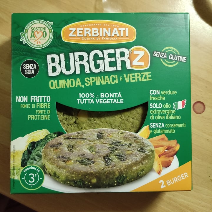 photo of Zerbinati Burger'Z Quinoa, Broccoli e Zucchine shared by @cinnamonmeringa on  14 Jan 2022 - review
