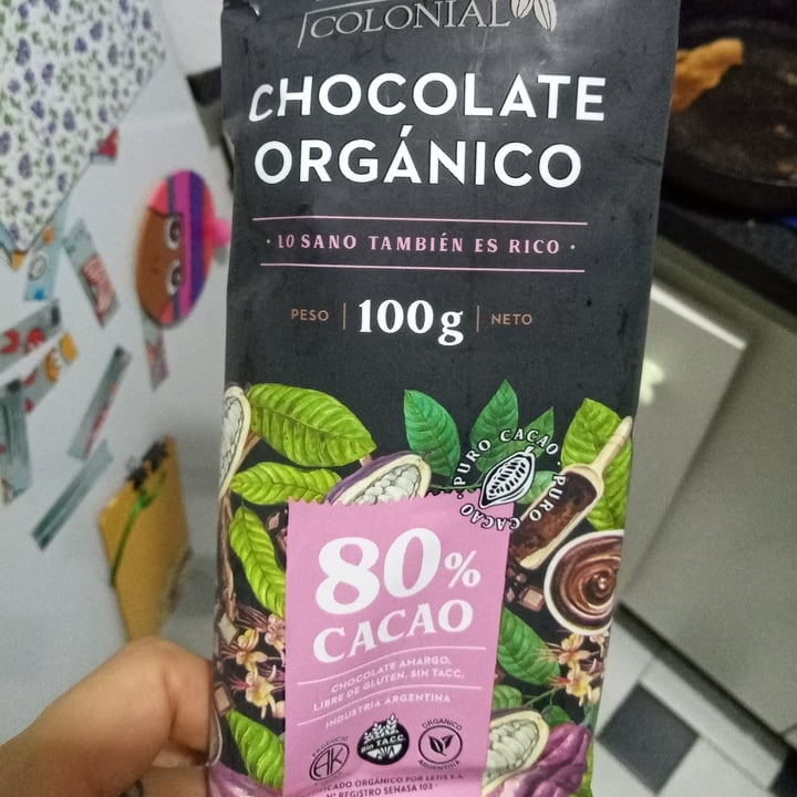photo of Chocolate Colonial Chocolate 80% Cacao shared by @siempreveg77 on  01 Feb 2022 - review