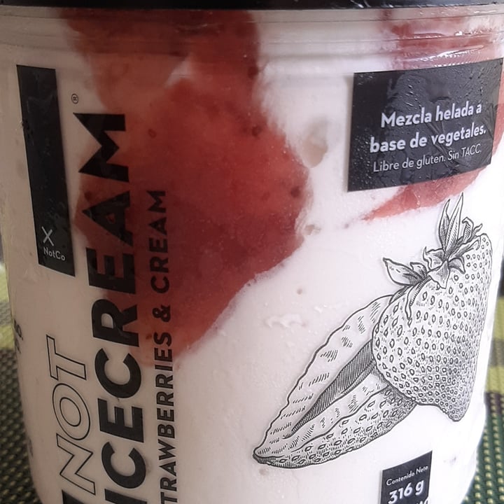 photo of NotCo Not Icecream Strawberries & Cream shared by @lauchaons on  25 Dec 2020 - review
