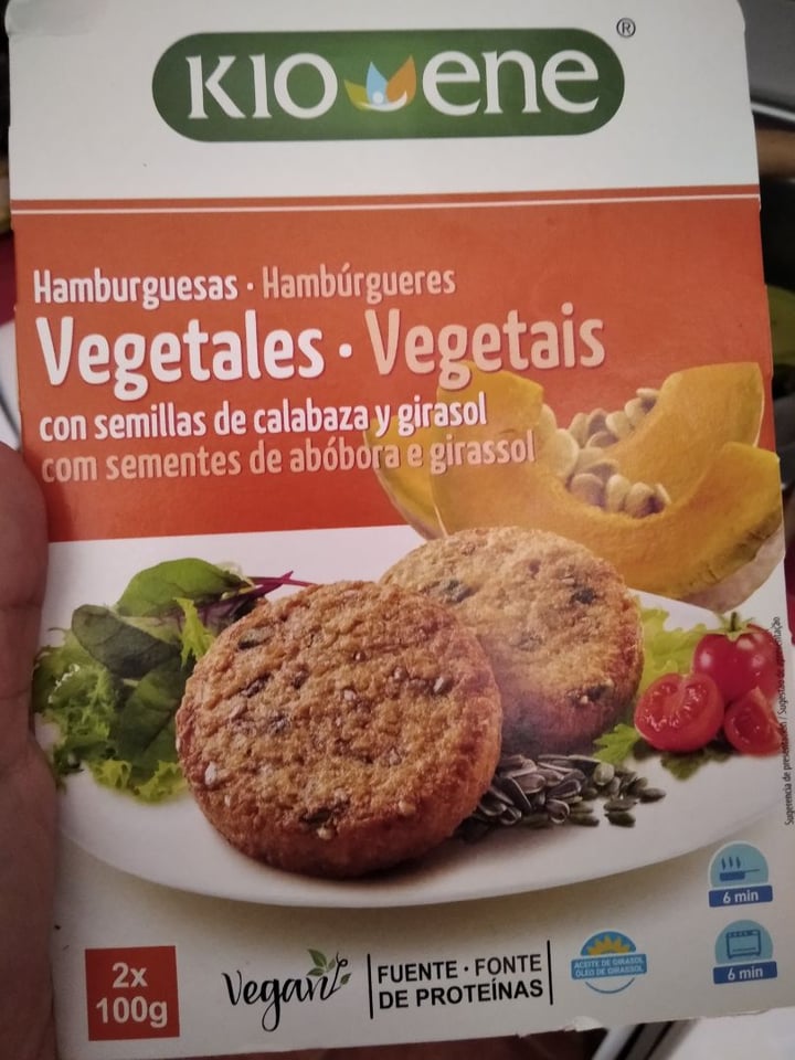 photo of Kioene Hamburguesa Vegetal con Semillas de Calabaza y Girasol shared by @martate on  28 Apr 2020 - review