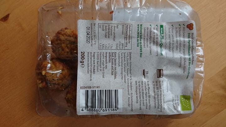 review photo of Rewe Bio Falafel Bällchen shared by @denebi on 08 Mar 2020 - review