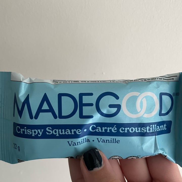 photo of Made Good MadeGood Crispy Squares - Vanilla shared by @livin on  05 Aug 2022 - review