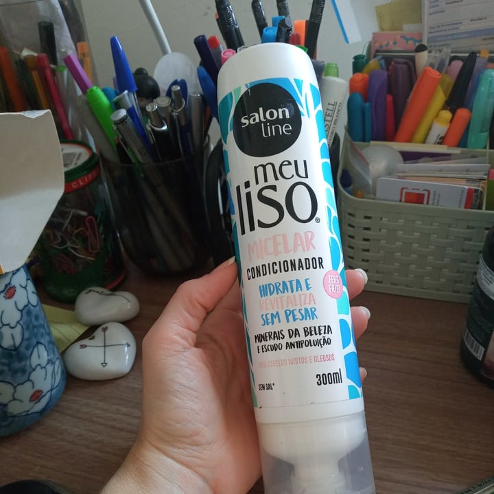 review photo of Salon line Condicionador meu liso micelar shared by @cassflores on 13 May 2022 - review