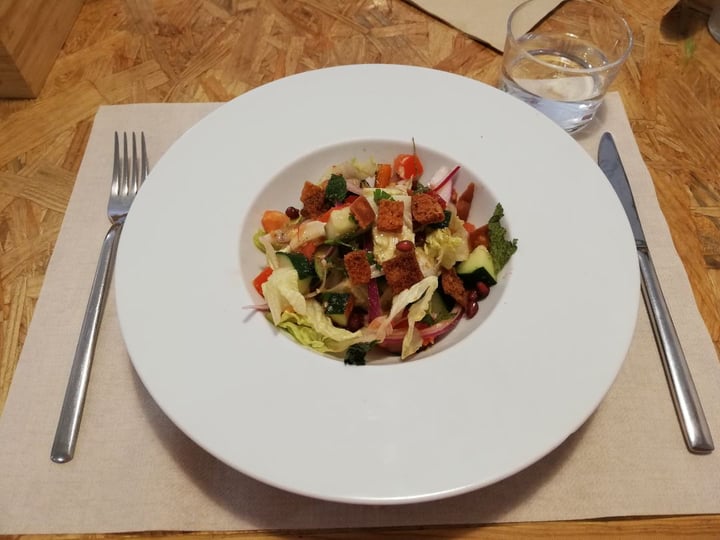 photo of EL VERGEL RESTAURANT VEGÀ Fattoush shared by @evabr on  11 Jul 2019 - review