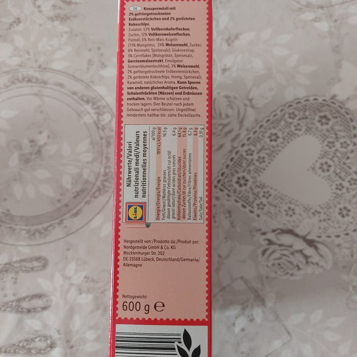 review photo of Crownfield Crunchy Raspberry Muesli shared by @saramusa on 21 Apr 2022 - review