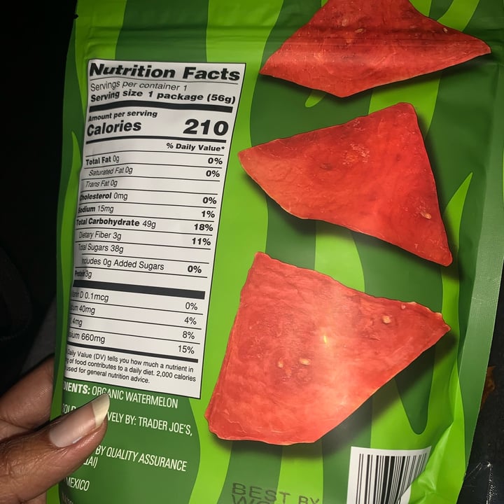 review photo of Trader Joe’s Watermelon Jerky Trader Joe’s Watermelon Jerky shared by @prettybbzia on 06 Apr 2022 - review