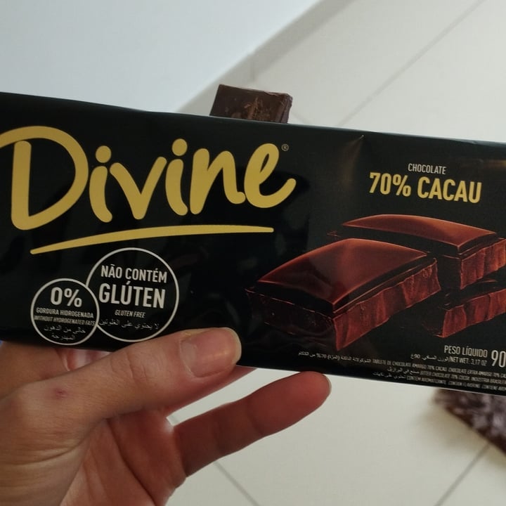 review photo of Divine Chocolate chocolate 70% cacau shared by @gabriellahausen on 09 Jun 2022 - review