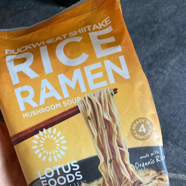 photo of Lotus Foods - Rice Is Life Buckwheat Shiitake Rice Ramen: Mushroom Soup shared by @thebirdguy on  27 May 2022 - review