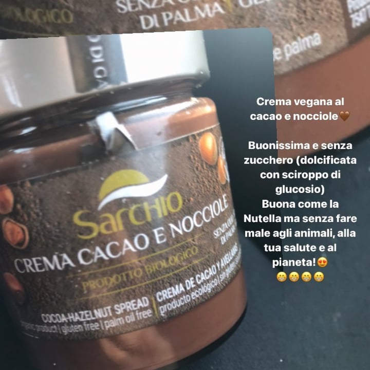 photo of Sarchio Crema cacao e nocciole shared by @aaaagaaataaaa on  31 Aug 2022 - review