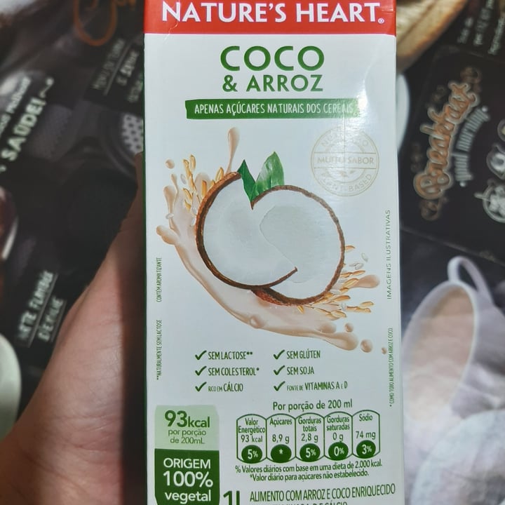 photo of Nature's Heart Bebida coco e arroz shared by @eduardabeatriz on  16 Jul 2022 - review