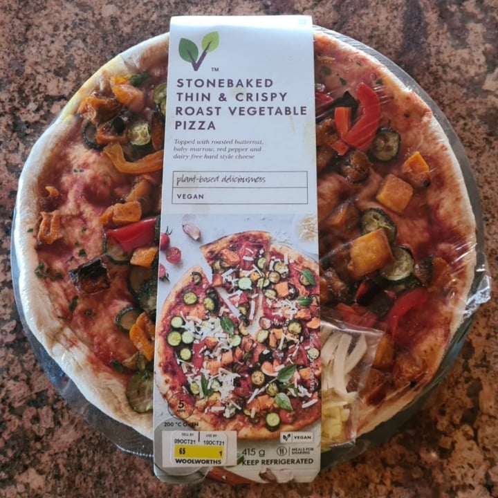 photo of Woolworths Food Roast veg Pizza shared by @blizz01 on  10 Oct 2021 - review