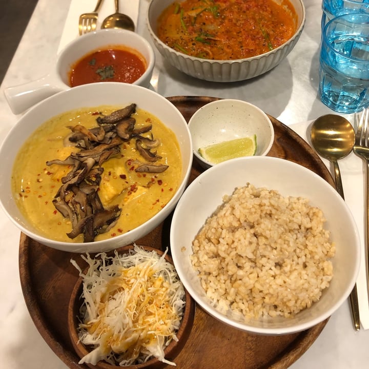 photo of Herbivore Vegan料理 Vegan Mango tofu Masala curry rice with roasted tomato soup shared by @snowman on  21 May 2021 - review
