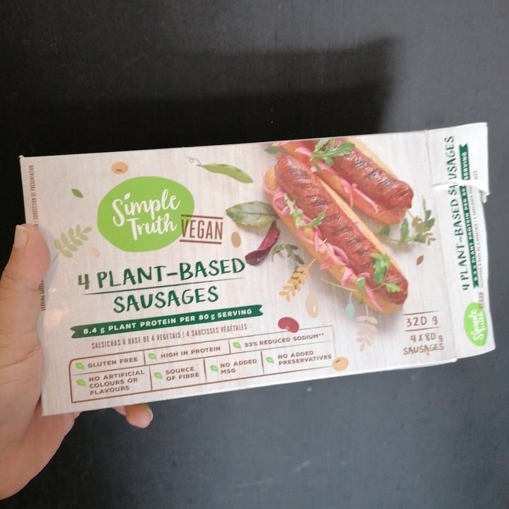 photo of Simple Truth 4 Plant-Based Sausages shared by @rushisushi7 on  13 Jun 2021 - review