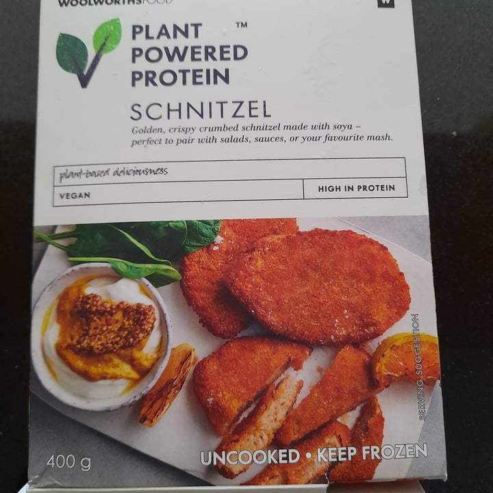 review photo of Woolworths Food Plant powered protein schnitzel shared by @earthlingkirsten on 22 Aug 2022 - review