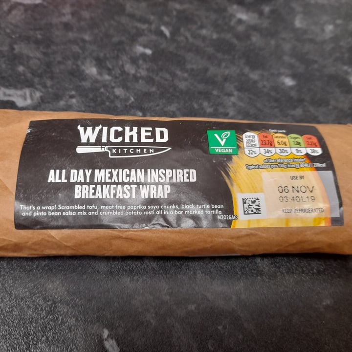 photo of Wicked All Day Mexican Inspired Breakfast Wrap shared by @heatherthevegan on  05 Nov 2022 - review