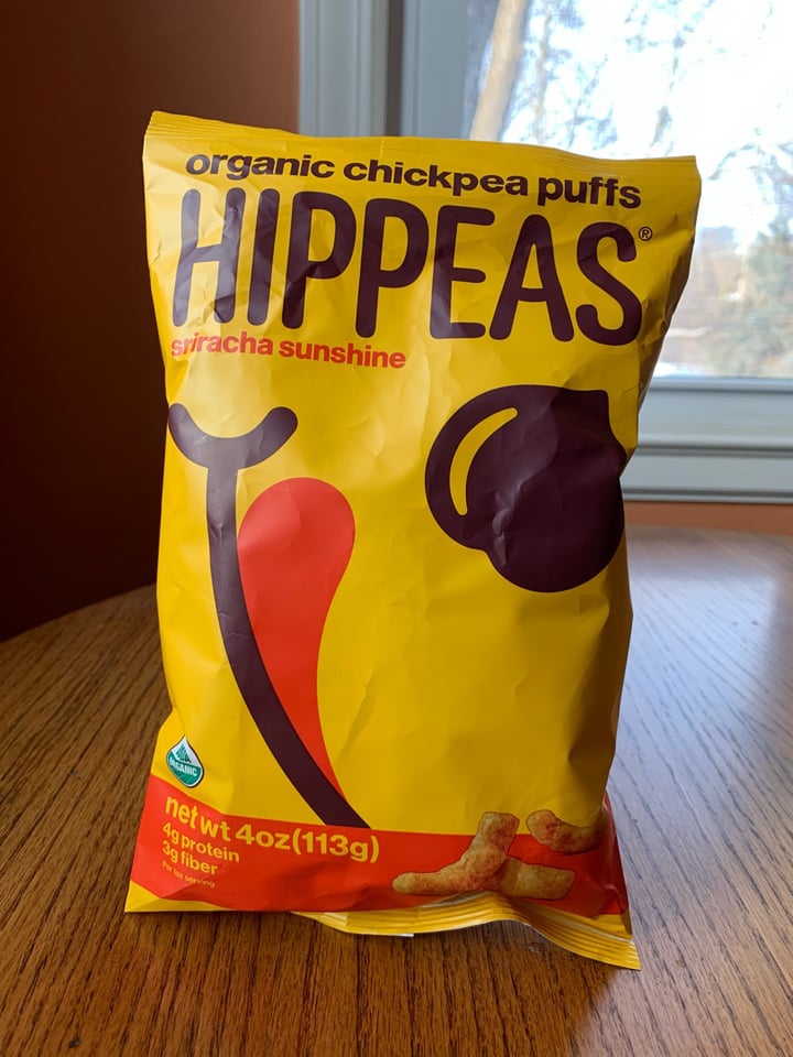 photo of Hippeas Sriracha Sunshine Organic Chickpea Puffs shared by @stphsmth on  02 Jan 2019 - review