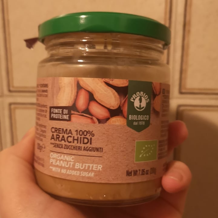 photo of Probios crema 100% arachidi shared by @aleveganfoodlover on  09 Jan 2023 - review